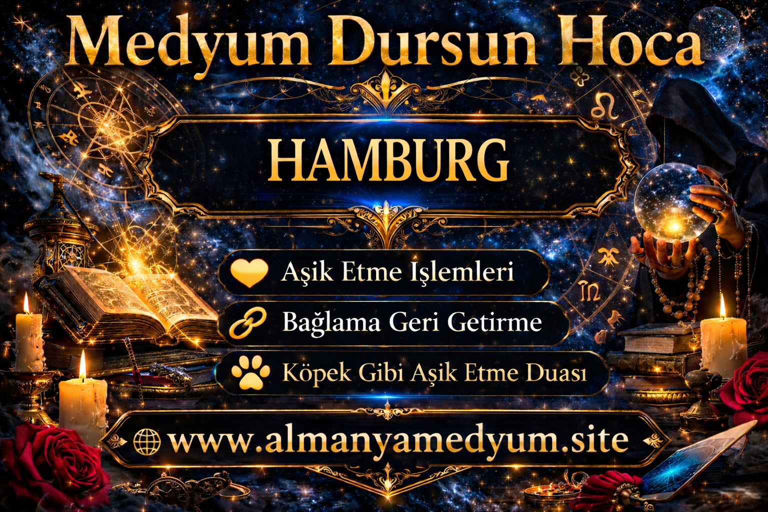 Hamburg Medyum Dursun Hoca | Aşk, Büyü ve Bakım Hizmetleri